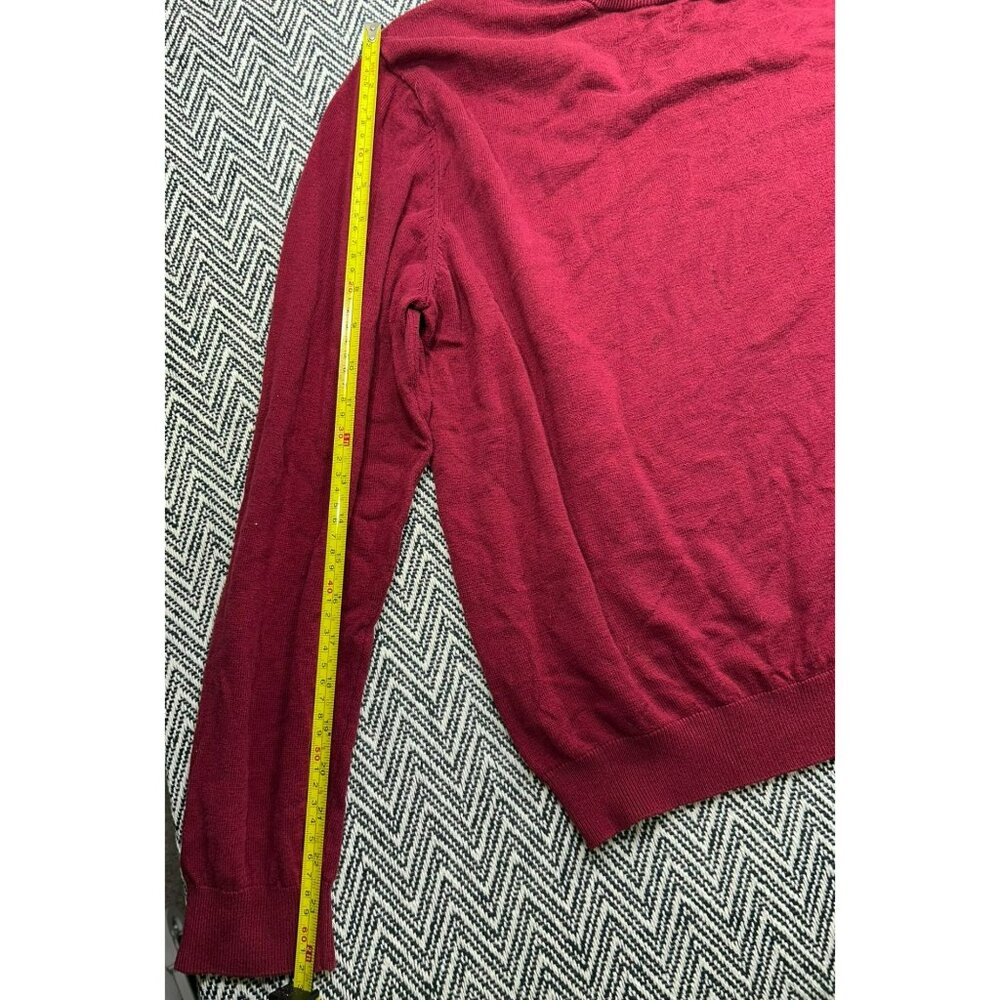 Paul Fredrick Men's XXL Red Mock Neck Sweater Long Sleeve Knit Pullover Casual/B - Picture 6 of 9